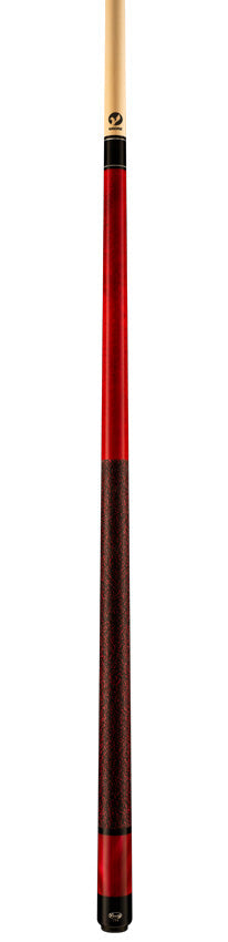 Viking ST0712 Storm Series Play Cue - Crimson-Stained Maple with Red Premium Pearl