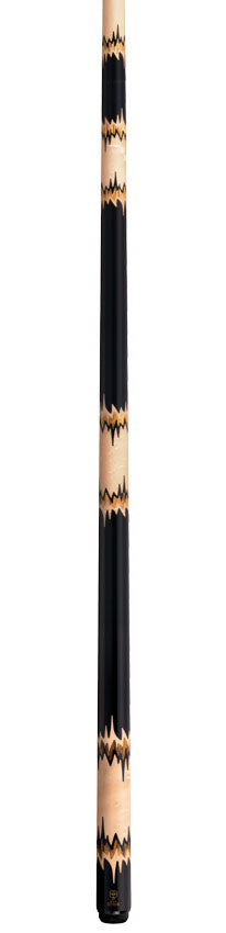 McDermott MCD50L 50th Anniversary Series Pool Cue - Black Urethane with Birdseye Maple and Bocote Inlays and Commemorative 1x1 Case