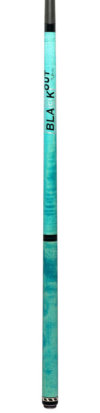 Jacoby BlaCkOut JACBKOUTTQ  No Wrap Break/Jump Cue - Turquoise