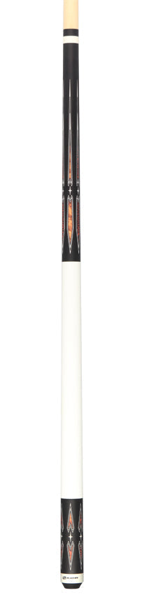 Players Matte Black with Thuya and Snakewood Points Graphic Series Pool Cue - G4150