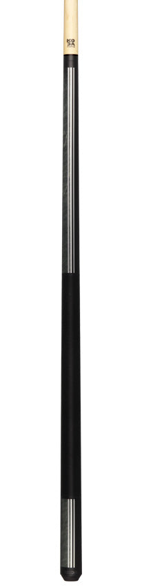 KODA KD29GY Pool Cue - Split Design Black and Gray Graphic