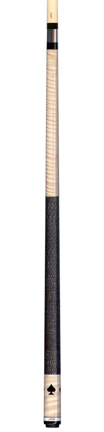 Joss Curly Maple with Ebony Black Spade Inlays Pool Cue - JC25941