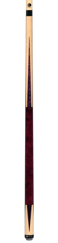 Lucasi LZC17 Natural Birdseye Maple with Purple Crush Inlays Cue