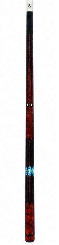 Viking Two-Feather Shadows of the Night Pool Cue with Vikore Shaft - New Design