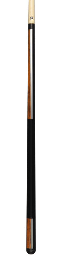 KODA KD29BC Pool Cue - Split Design Black and Bocote Graphic