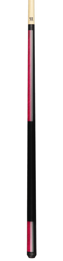 KODA KD29PK Pool Cue - Split Design Black and Pink Graphic