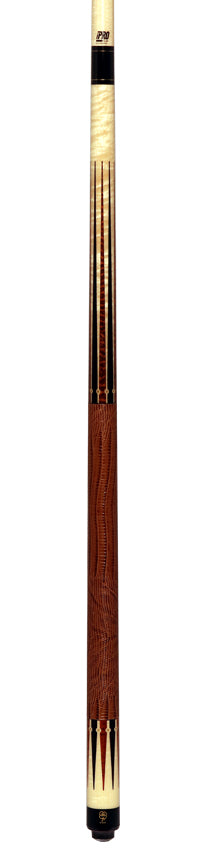McDermott MCD50F 50th Anniversary Series Pool Cue - Birdseye Maple with Snakewood and Ebony Points with G-Core Shaft and Commemorative 1x1 Case