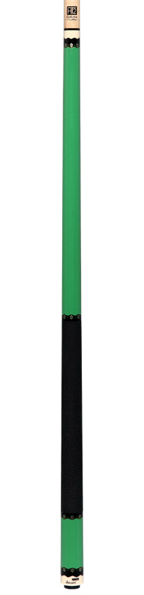 Fury CA7 Pool Cue with Sharkskin Leather Wrap - Vivid Green