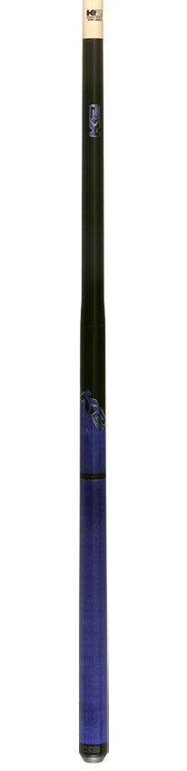 K2 Black with Purple Curly Maple 6 in 1 No Wrap Break/Jump Pool Cue