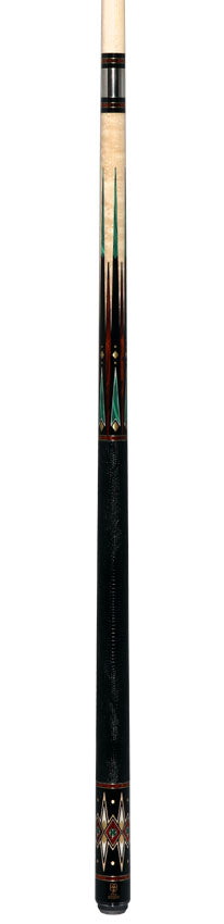 McDermott MCD50 50th Anniversary Series Pool Cue -Birdseye Maple with Ebony, Cocobolo, and Malachite Points Cue with i2 Shaft and Commemorative 1x1 Case