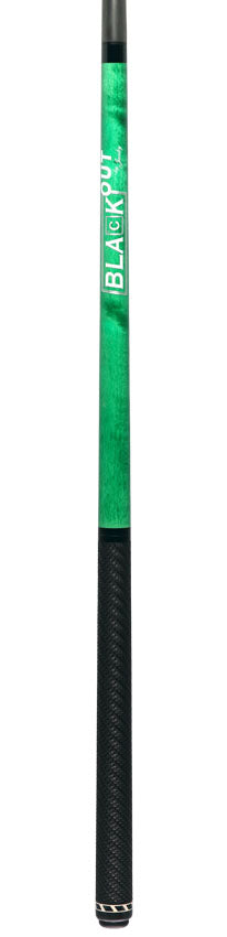 Jacoby BlaCkOut JACBKOUTSGGR Sport Wrap Carbon Fiber Break/Jump Cue - Green