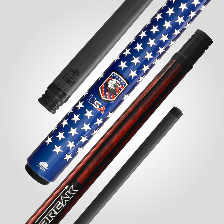 Rhino RCBRKVOYUSA Voyager Series Carbon Break Cue - USA