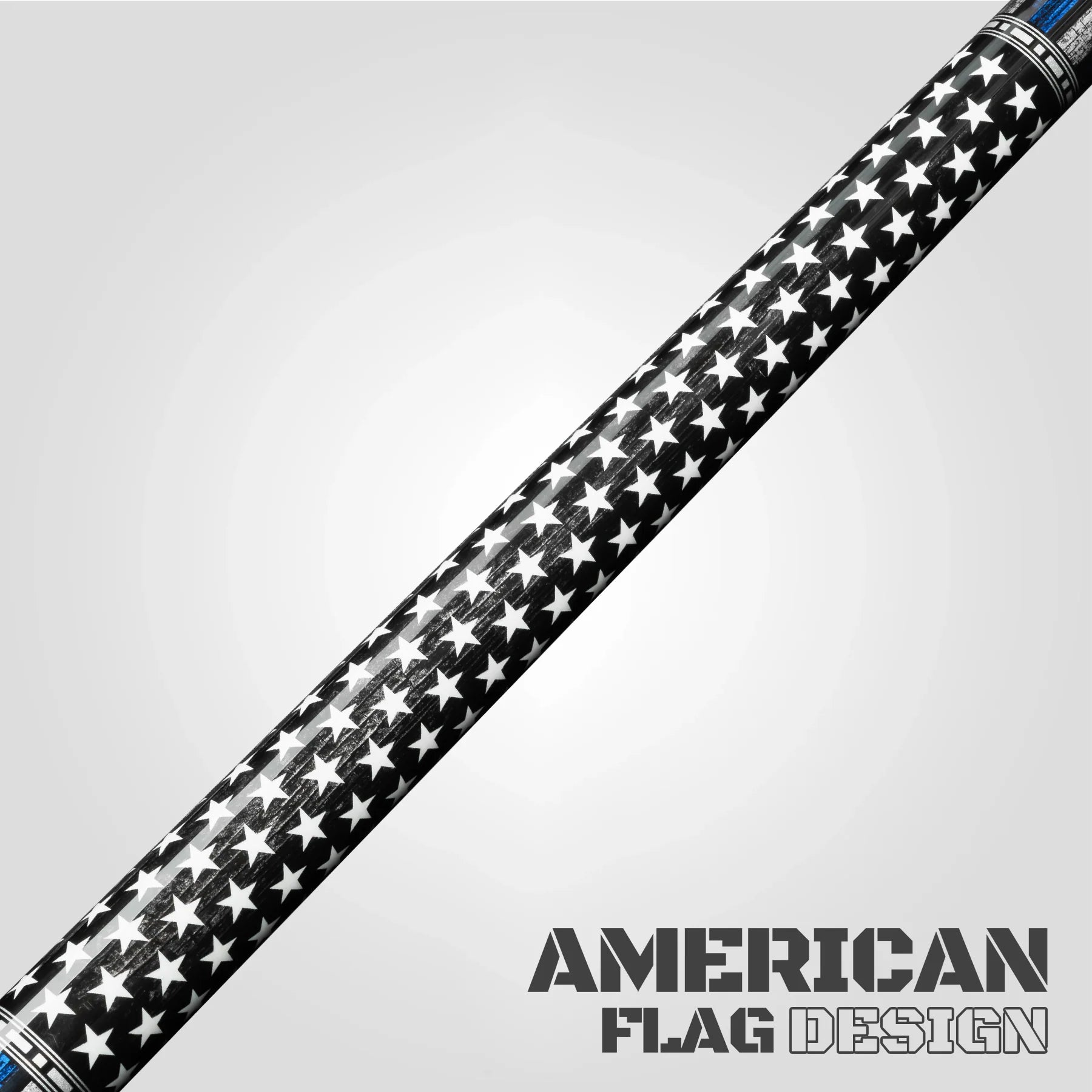Rhino RCVOYALLSTAR Voyager Series All Star Carbon Pool Stick - No Wrap with 12.5mm Carbon Shaft