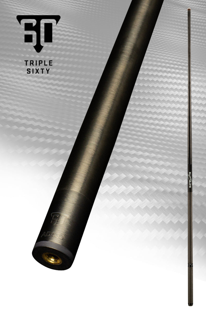 Triple 60 Satellite Carbon Fiber Jump Cue with TACTiQ Performance Sports Wrap