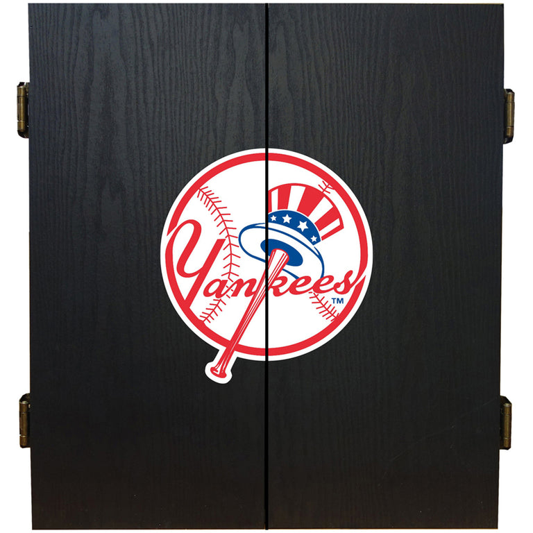 MLB Fan's Choice Dartboard Cabinet Set