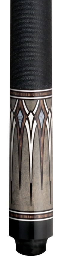 Lucky L79 Pool Cue - Gray Maple with Snakewood Graphic Points and Irish Linen Wrap
