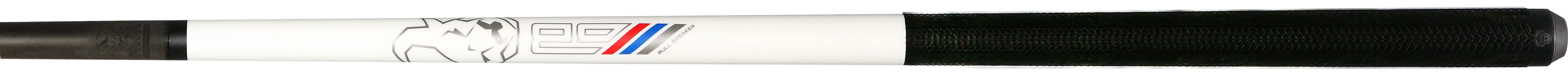 Bull Carbon Pearl White Insane Air Jump Cue with Multi-Zone Sport Grip Wrap
