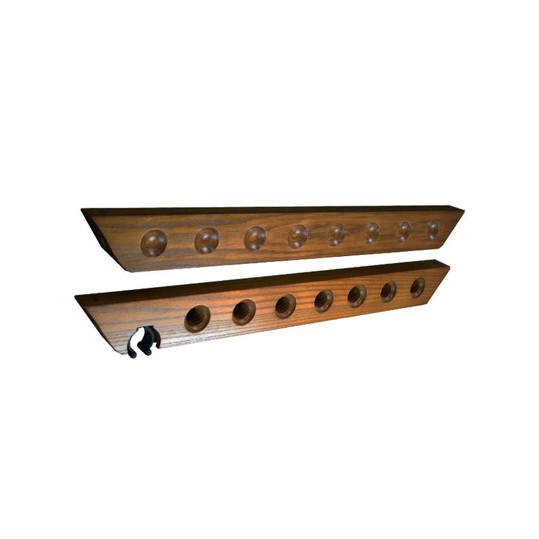 Presidential Billiards Two Piece Wooden Wall Rack