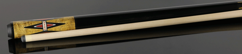 Meucci Century Series 2105NATNBBKP Pool Cue - 21st Century 5 Natural - No Bands - Black Wrap with Pro Shaft