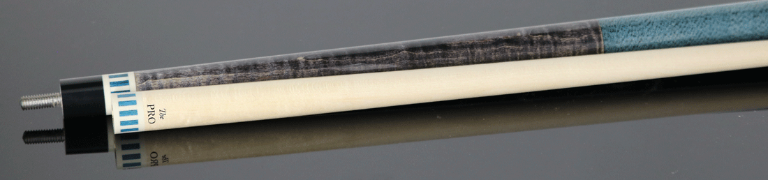 Meucci BE-12 Pool Cue - Gray-Stained Maple Pro Shaft