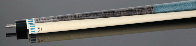 Meucci BE-12 Pool Cue - Gray-Stained Maple Pro Shaft