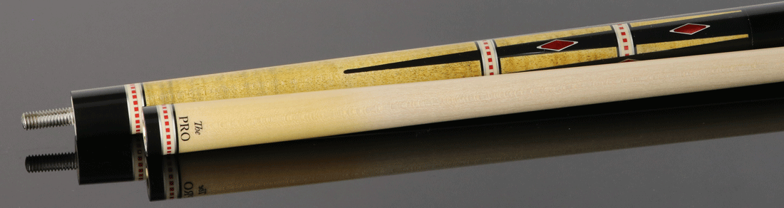 Meucci Century Series 2105NATNBBKP Pool Cue - 21st Century 5 Natural - No Bands - Black Wrap with Pro Shaft