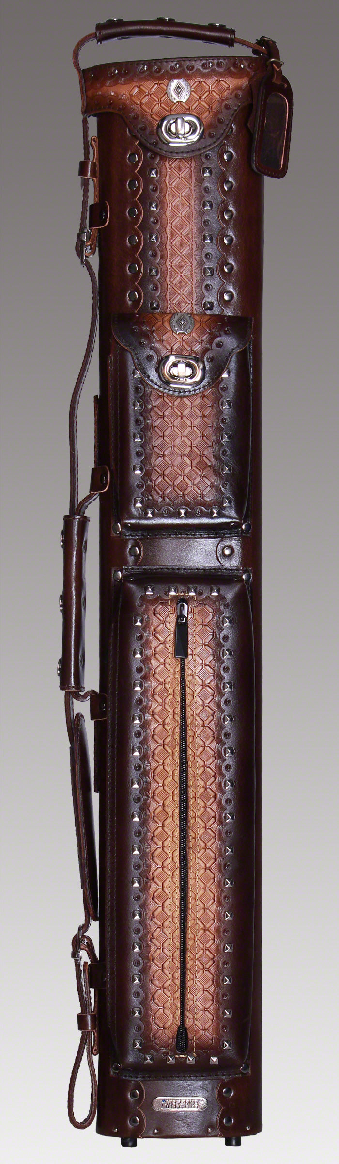 3X7 Instroke Southwest  Brown Pool Cue Case