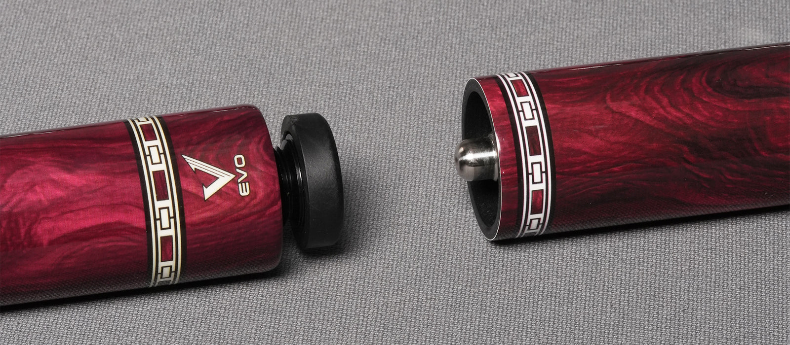 EVO MEG Crimson Jaw No Wrap Pool Cue Maxbing Edition