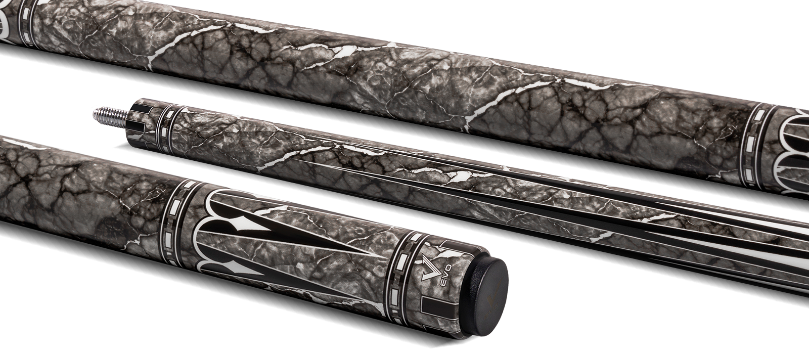 EVO Gemstone Nightglow No Wrap Pool Cue