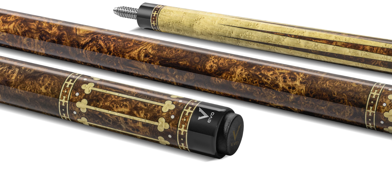 EVO Royale Series Gilded Oak No Wrap Pool Cue