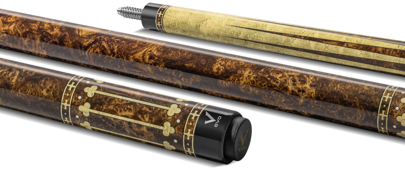 EVO Royale Series Gilded Oak No Wrap Pool Cue