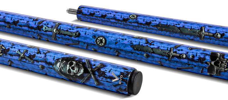 EVO Pirate Series Sea Wrath No Wrap Pool Cue