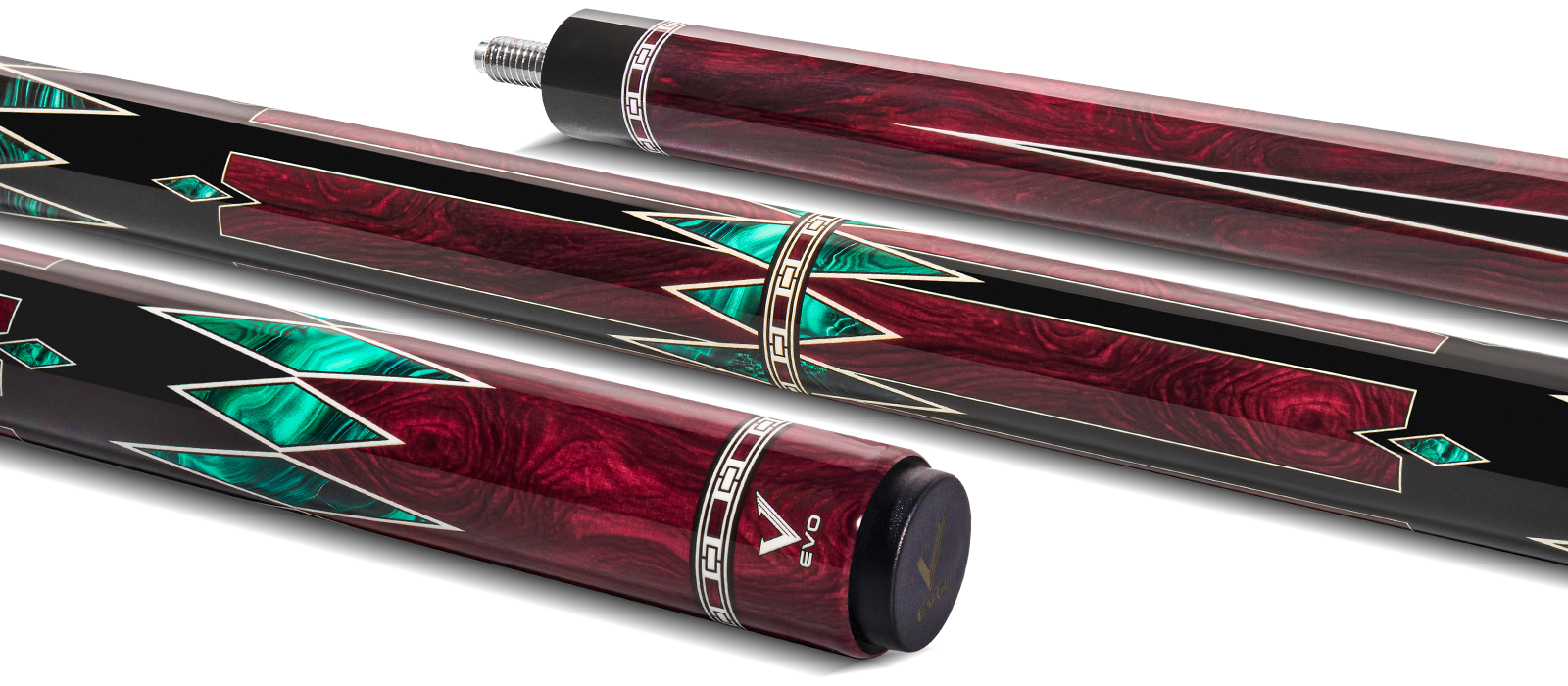 EVO MEG Crimson Jaw No Wrap Pool Cue