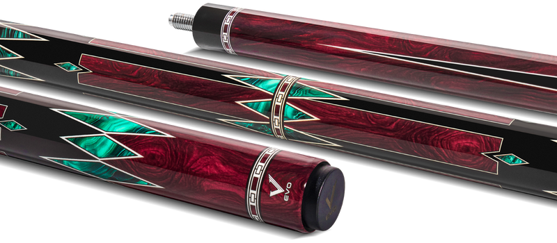 EVO MEG Crimson Jaw No Wrap Pool Cue