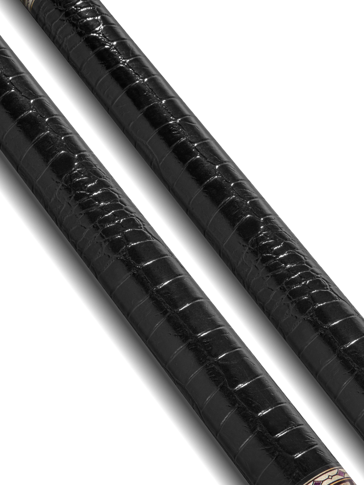 EVO Beast Amethyst Lion Leather Wrap Pool Cue