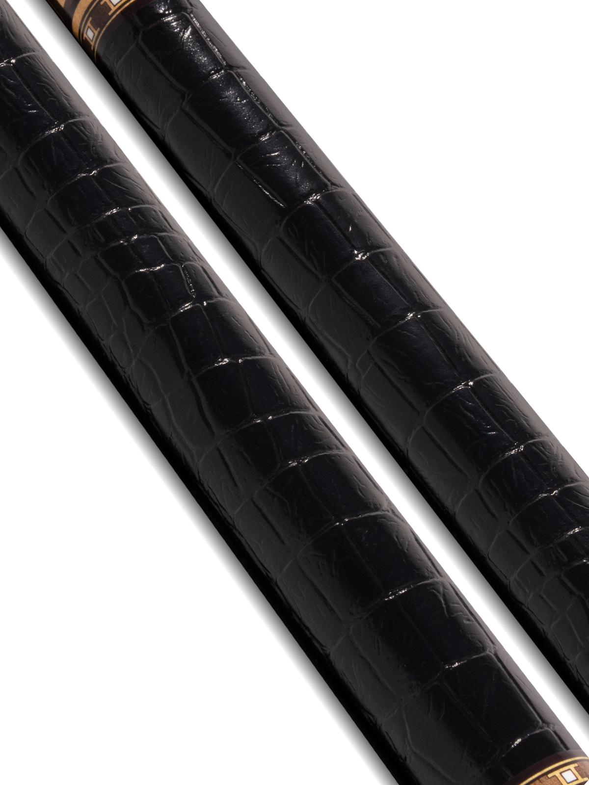 EVO Luna Golden Crest Leather Wrap Pool Cue