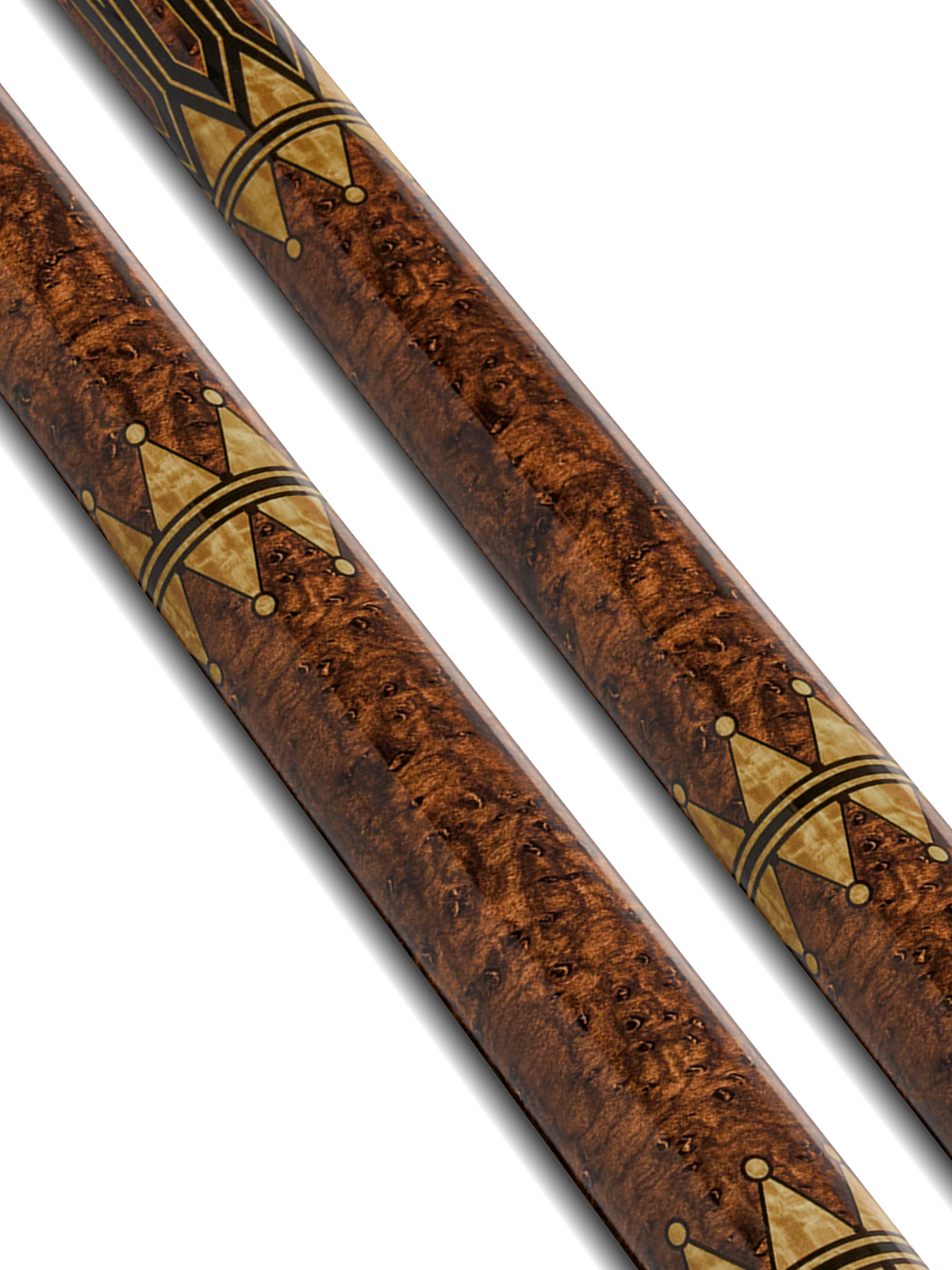 EVO Crystal Umber Crest No Wrap Pool Cue