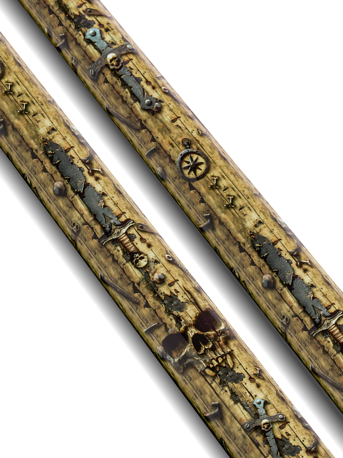 EVO Pirate Golden Plunder No Wrap Pool Cue