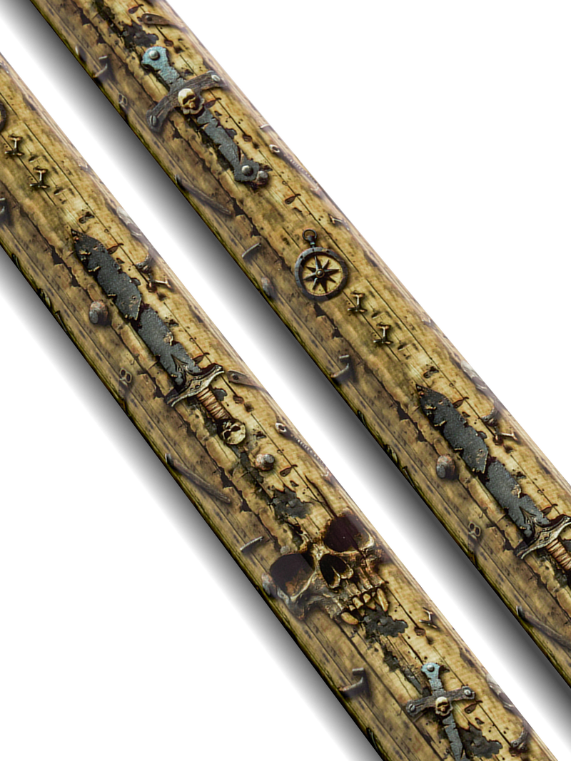 EVO Pirate Golden Plunder No Wrap Pool Cue
