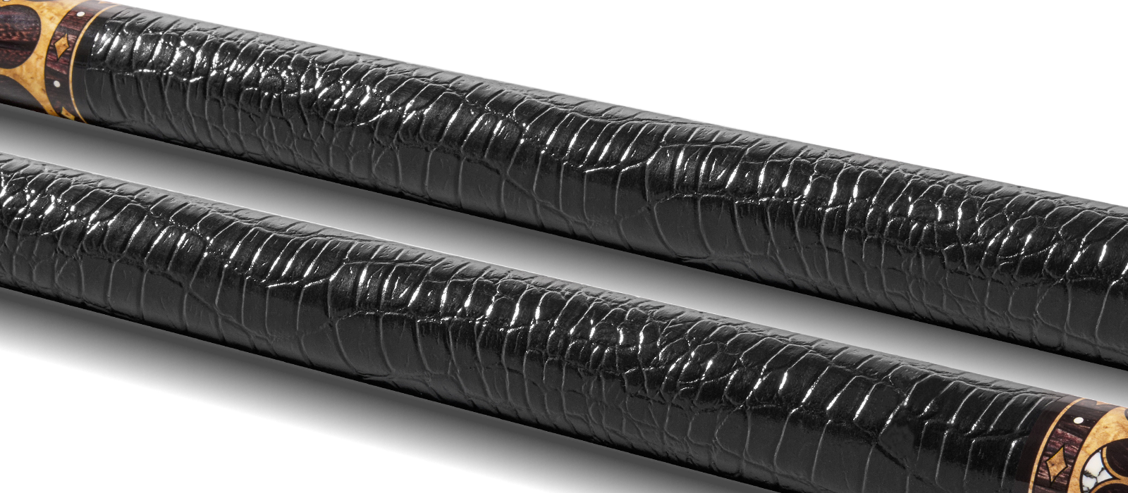 EVO Crown Ancient Oak Leather Wrap Pool Cue