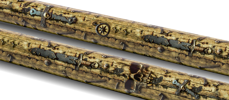 EVO Pirate Golden Plunder No Wrap Pool Cue