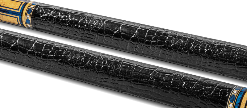 EVO Luna Sapphire Gate Leather Wrap Pool Cue