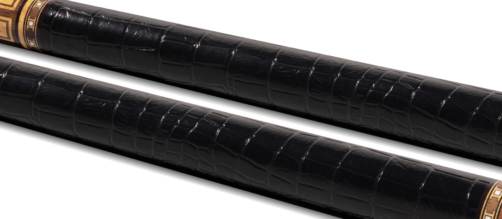 EVO Luna Golden Crest Leather Wrap Pool Cue