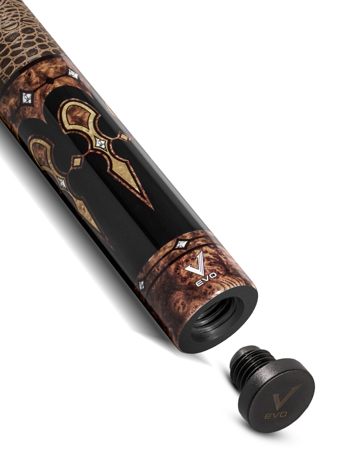 EVO Crown Monarch Blade Leather Wrap Pool Cue