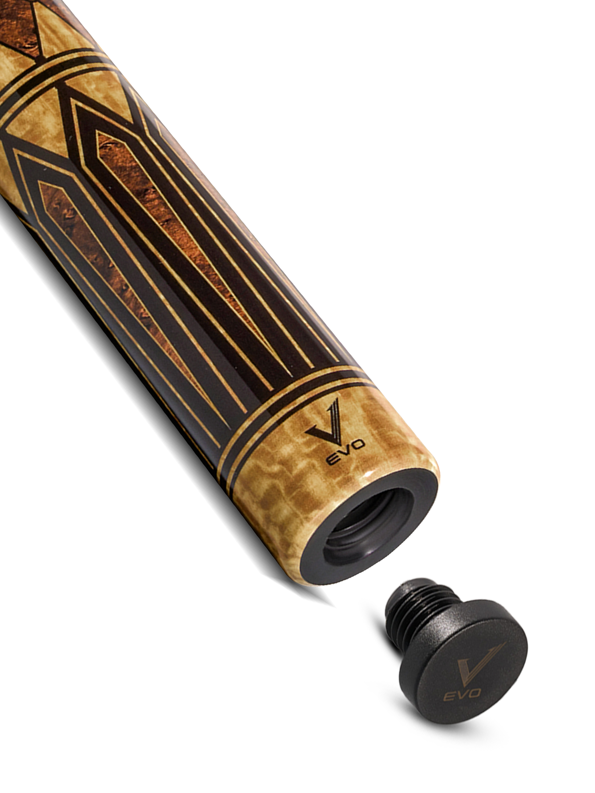 EVO Crystal Umber Crest No Wrap Pool Cue