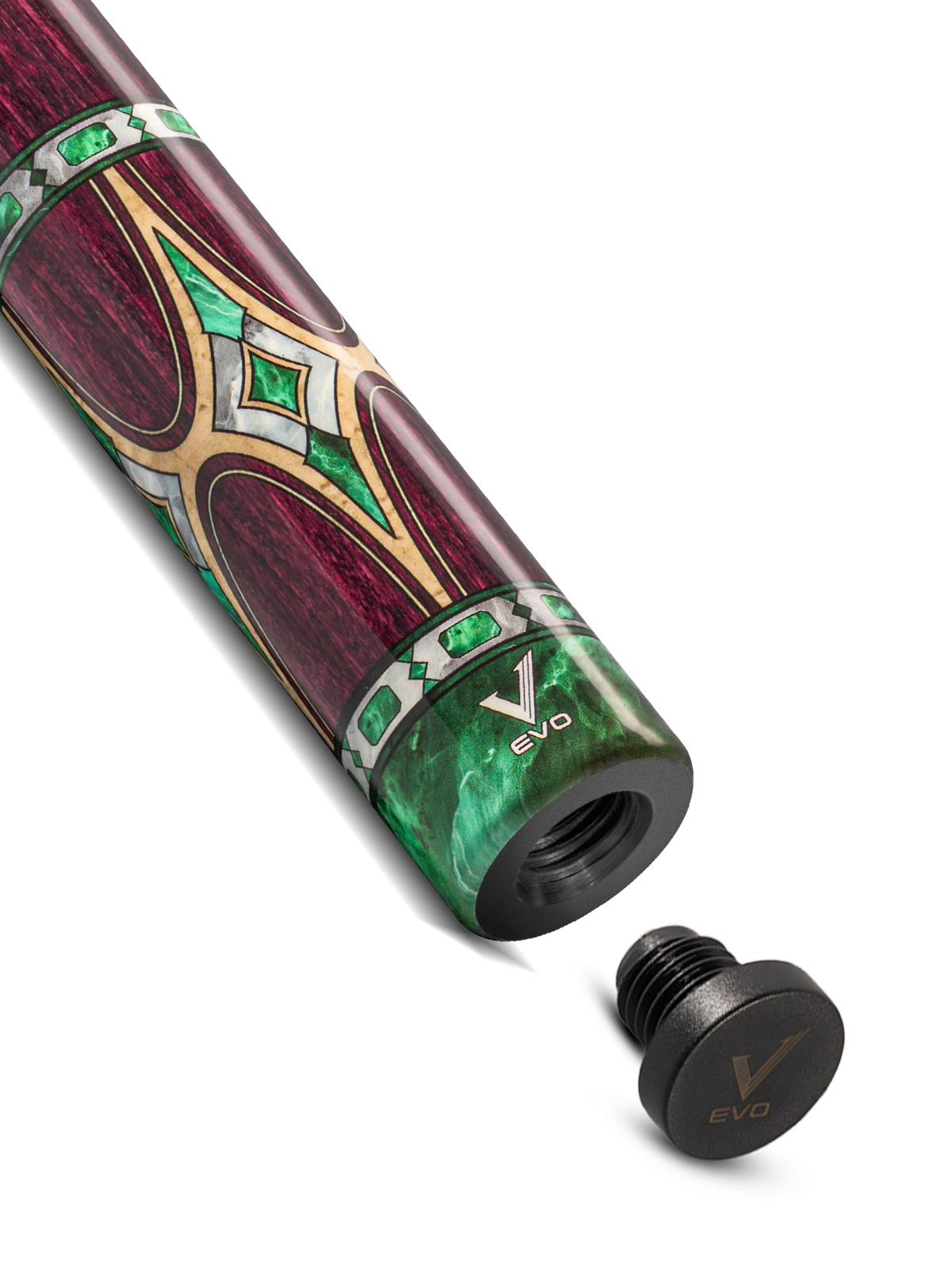 EVO Royale Garnet Crest No Wrap Pool Cue
