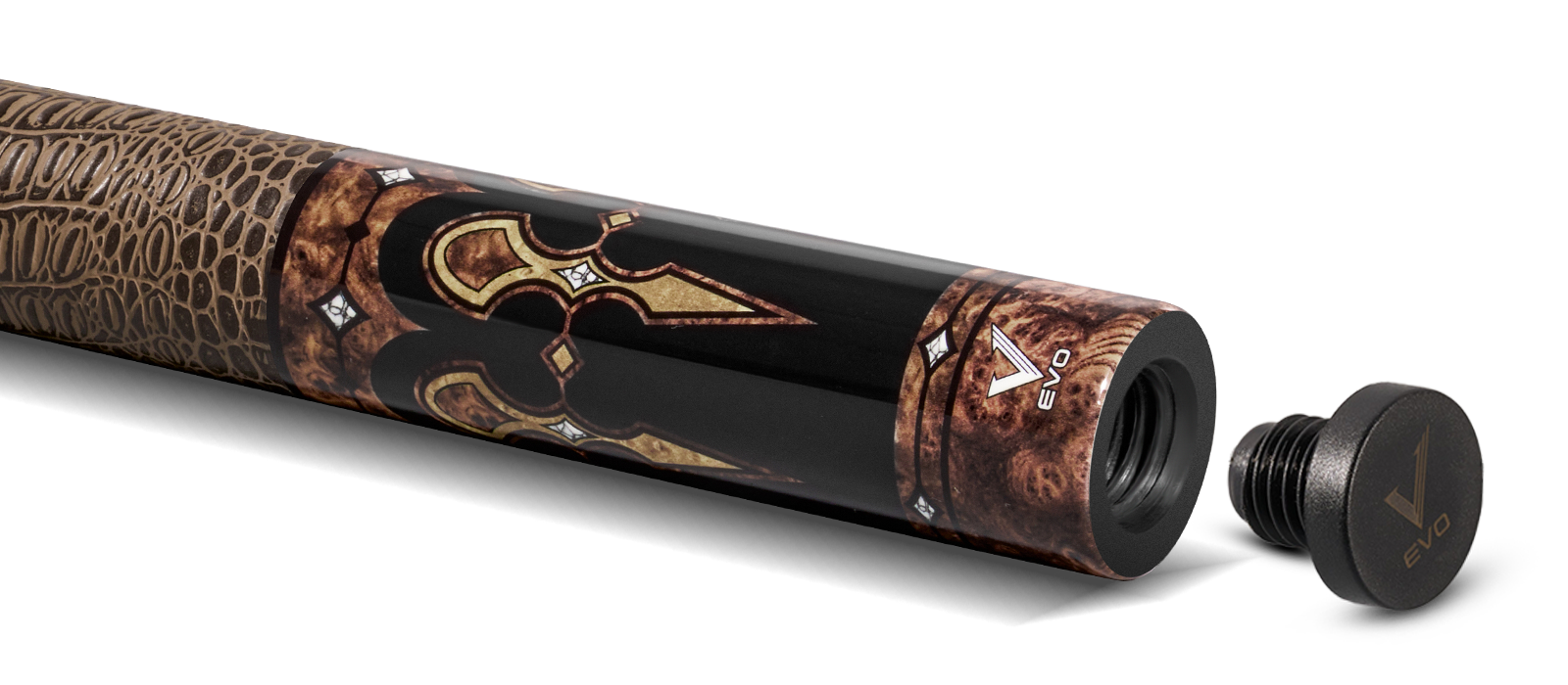 EVO Crown Monarch Blade Leather Wrap Pool Cue