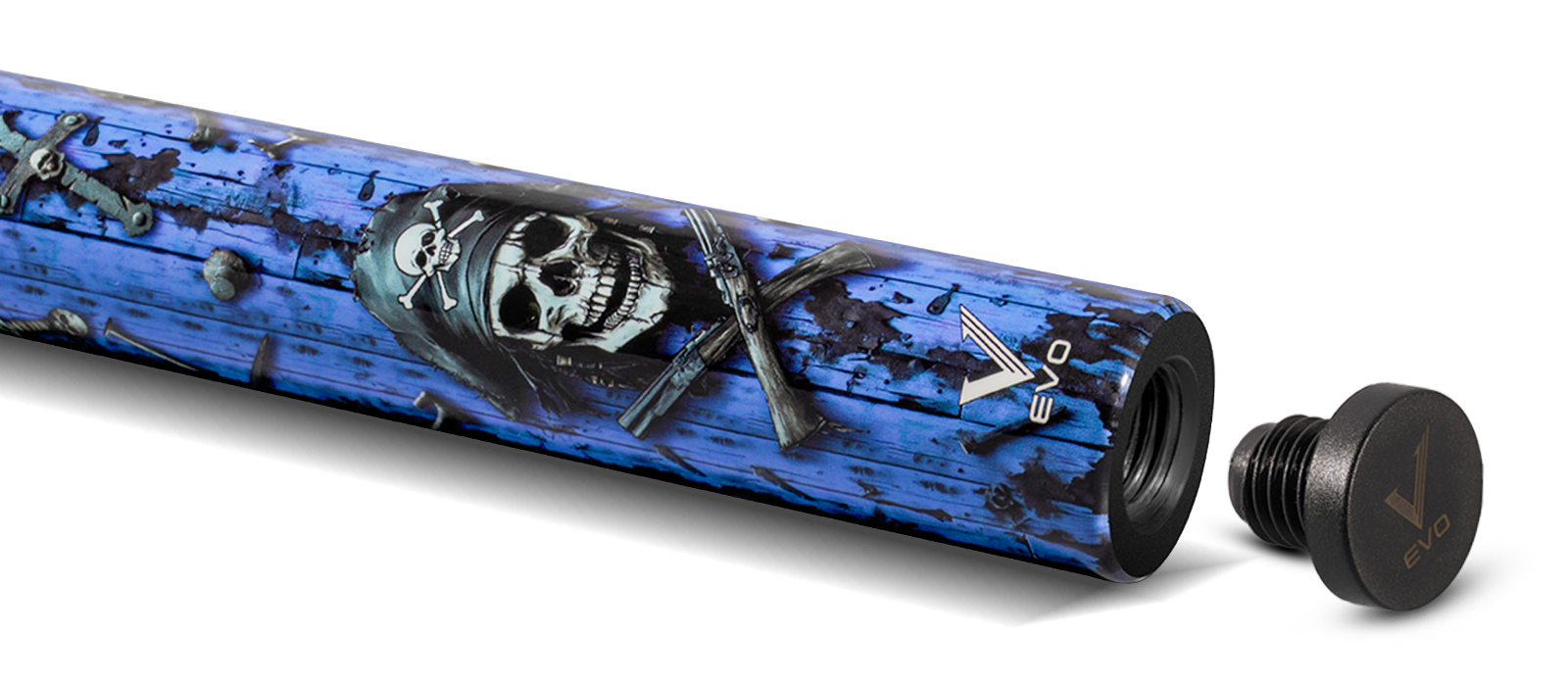 EVO Pirate Series Sea Wrath No Wrap Pool Cue