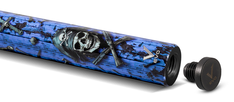 EVO Pirate Series Sea Wrath No Wrap Pool Cue