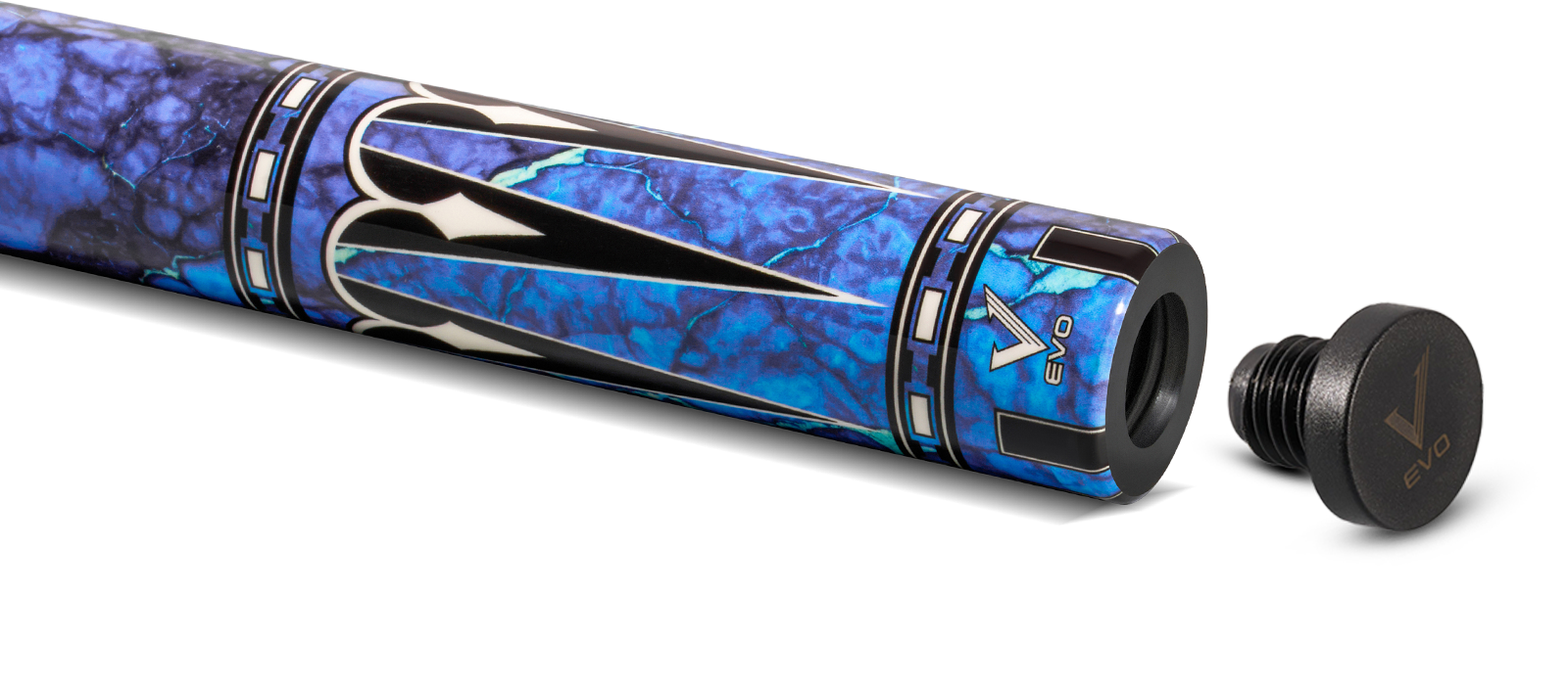 EVO Gemstone Skyflare No Wrap Pool Cue